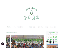 Tablet Screenshot of onedropyoga.com